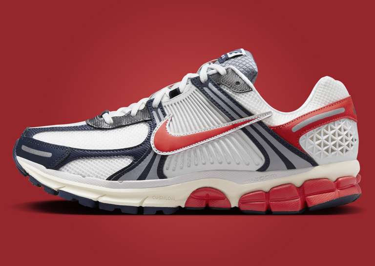 Nike Zoom Vomero 5 White Navy Red (W) Lateral