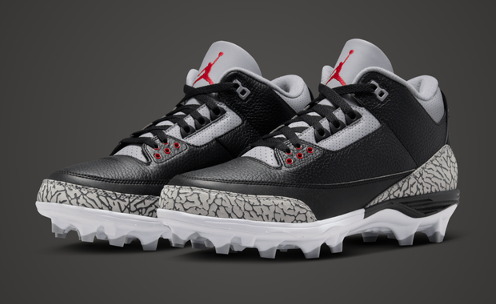 The Air Jordan 3 Mid TD Cleat Black Cement Releases July 2024