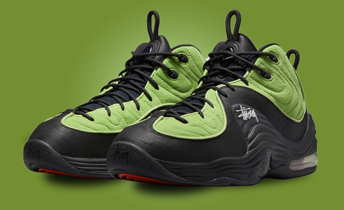 The Stussy x Nike Air Penny 2 Green Flash Drops December 20th