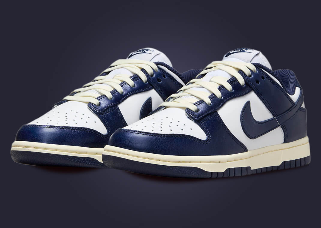 The Women's Exclusive Nike Dunk Low Vintage Midnight Navy Drops