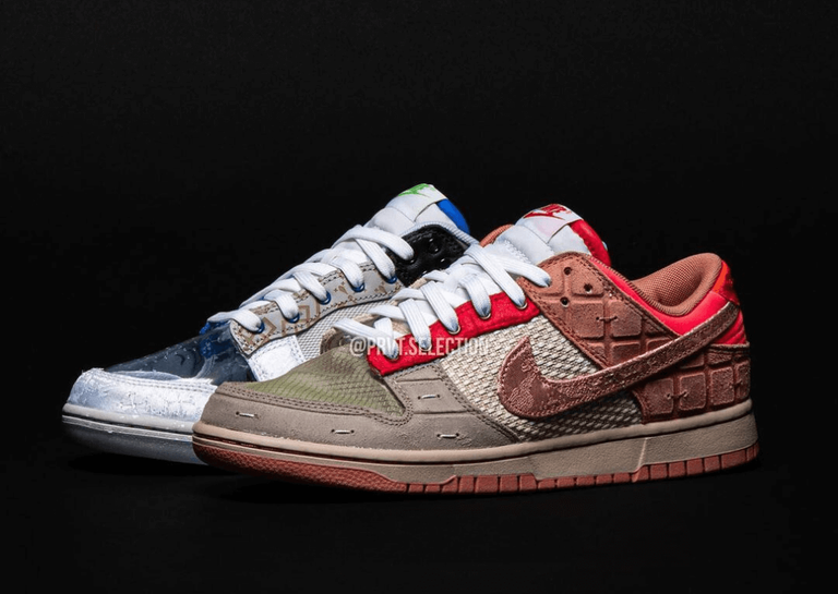 CLOT x Nike Dunk Low SP What The? Angle
