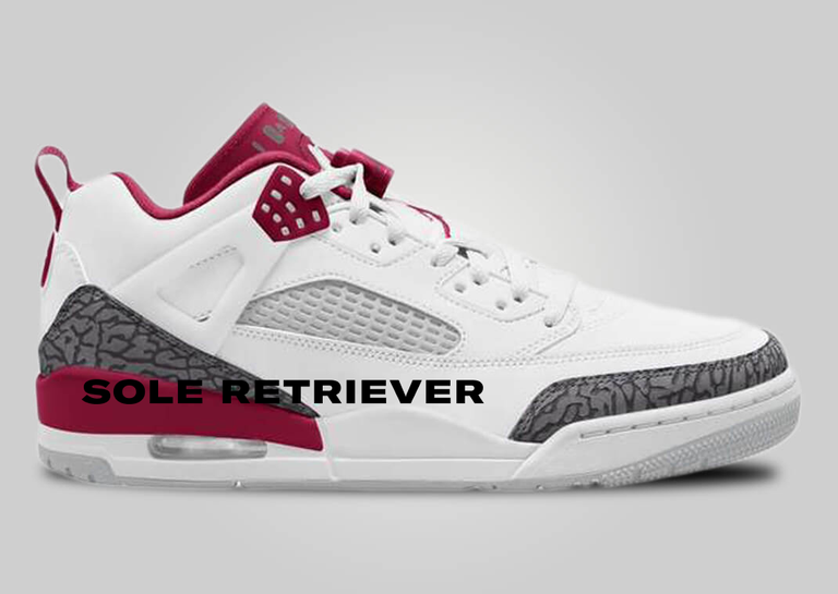 Jordan Spizike Low White Team Red Lateral