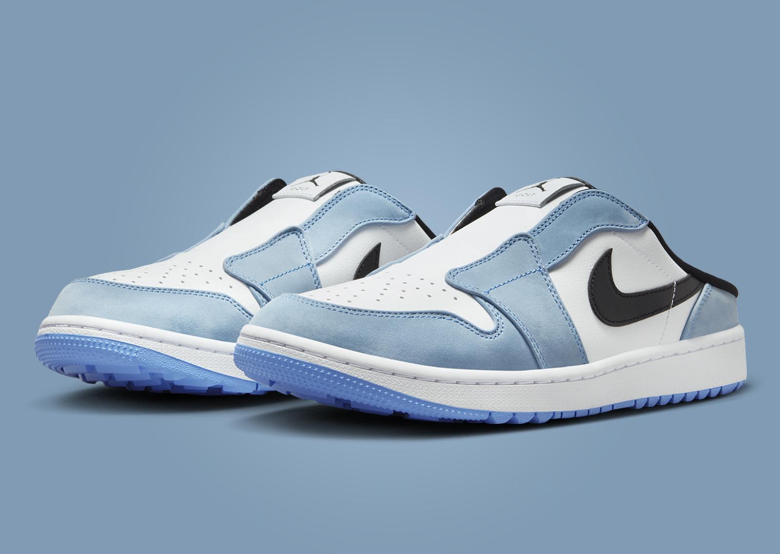 Air Jordan 1 Golf Mule UNC Angle