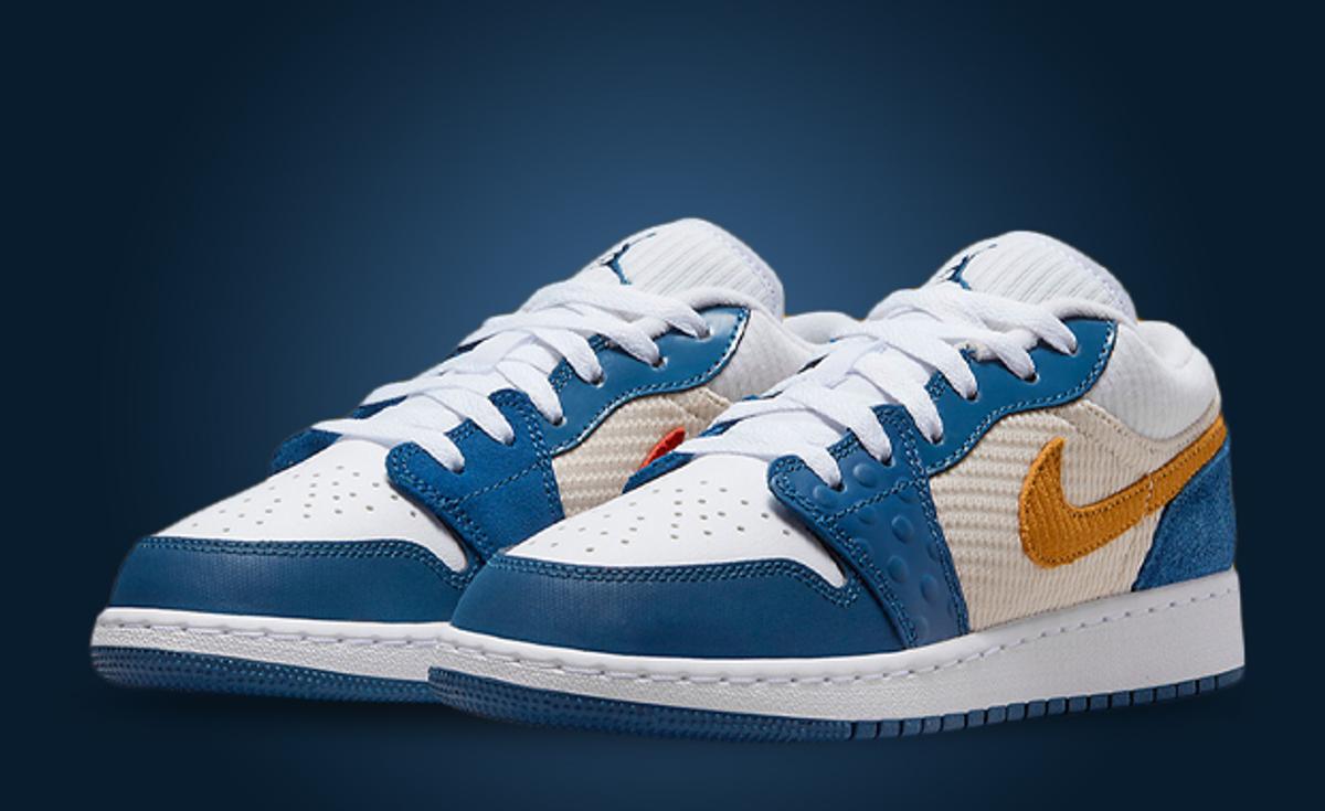 French Blue And Chutney Appear On This Multi-Material Air Jordan 1 Low