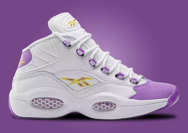Reebok Question Mid Grape Lateral