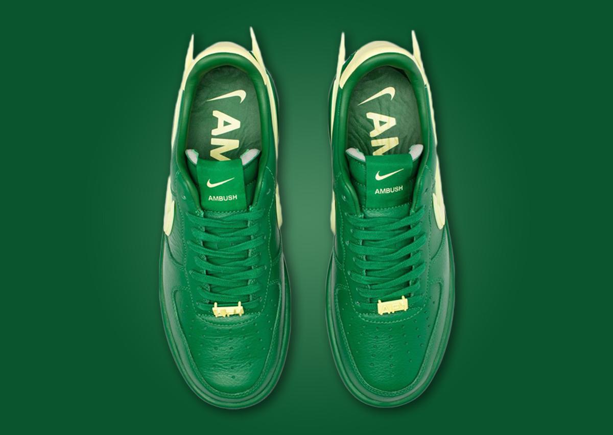 Très Bien - Nike x AMBUSH Air Force 1 Low Pine Green / Citron Tint