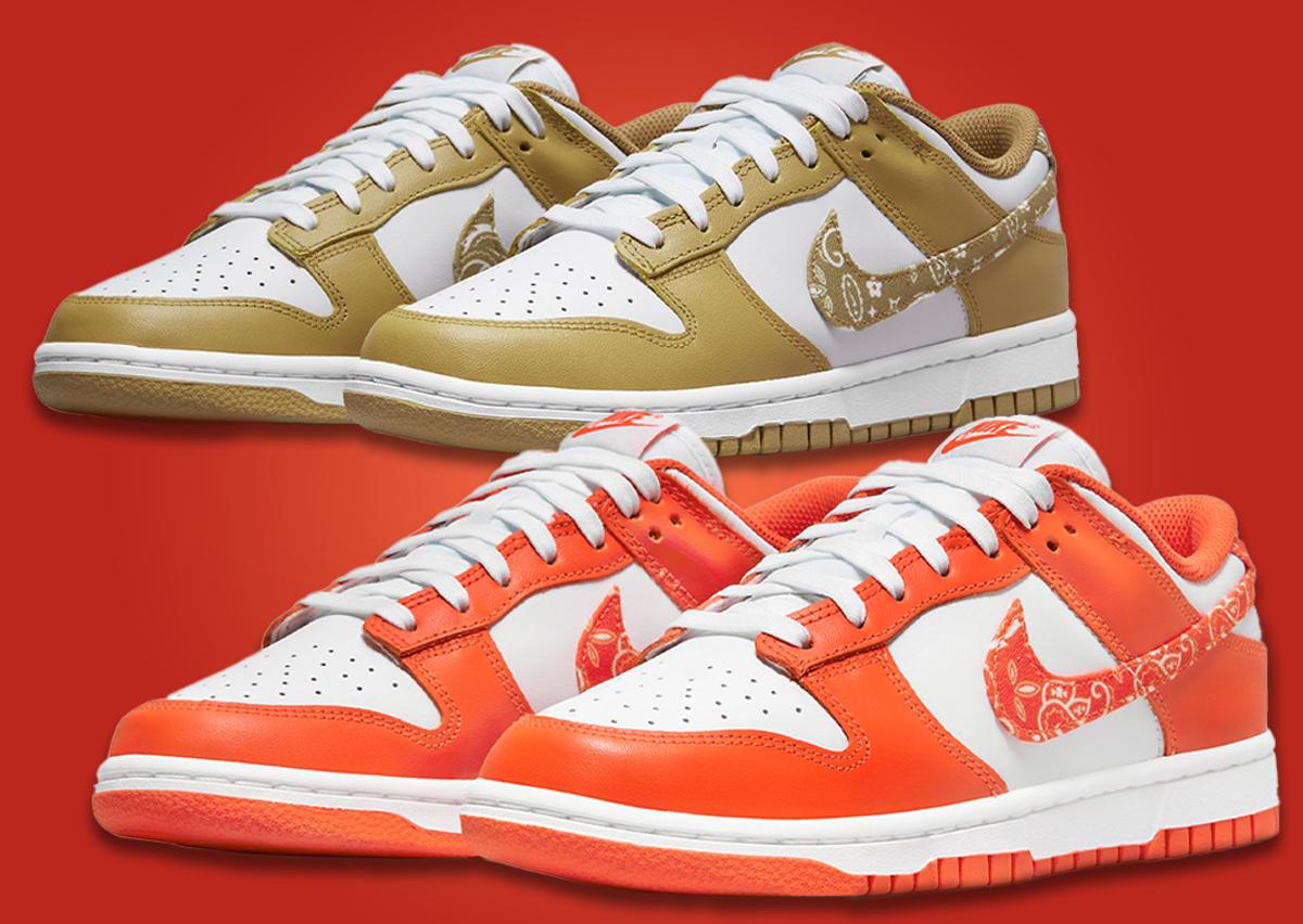 Two More Nike Dunks Join The Paisley Pack