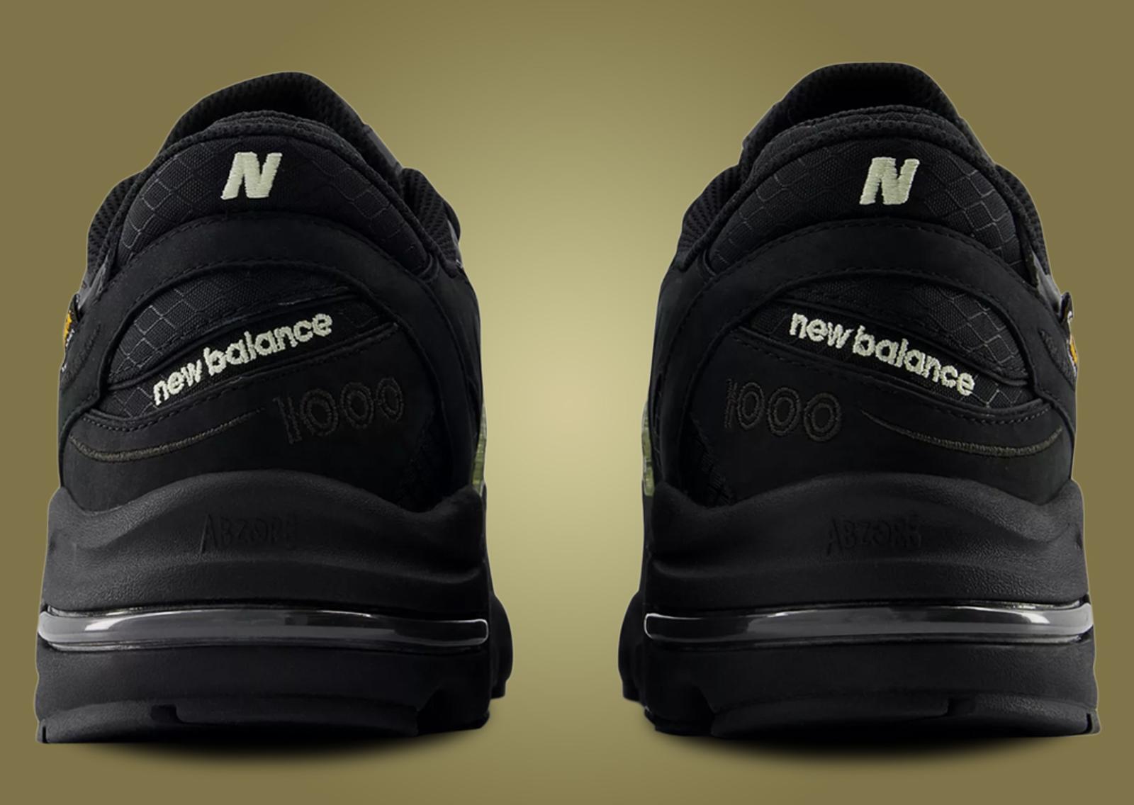 New Balance 1000 Cordura Black Heel