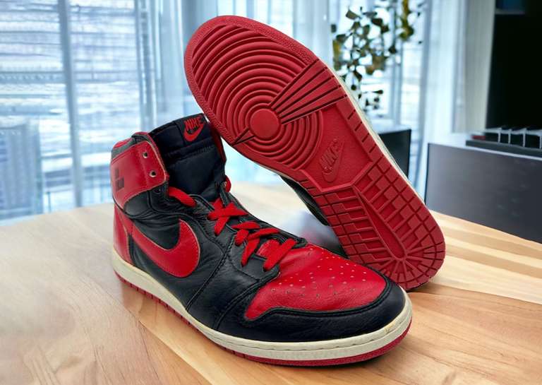 Air Jordan 1 Banned Prototype Angle and Outsole