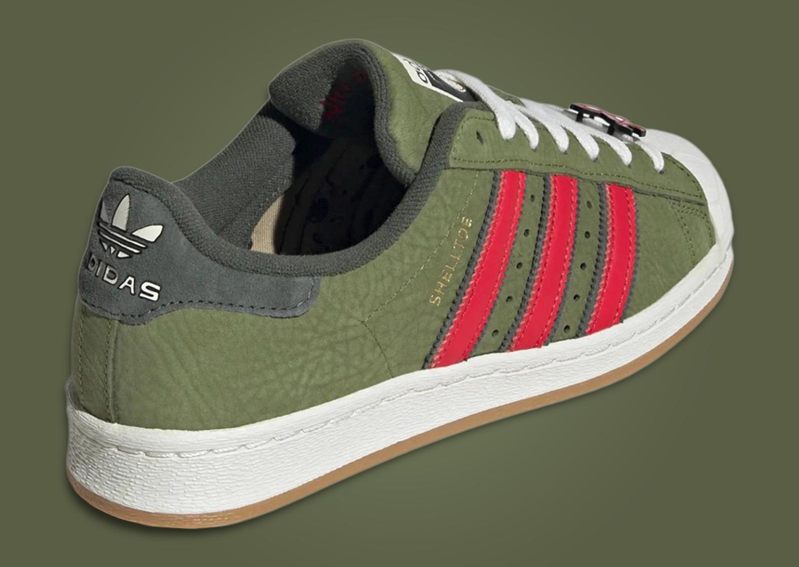 Teenage Mutant Ninja Turtles x adidas Superstar Shelltoes Heel Angle