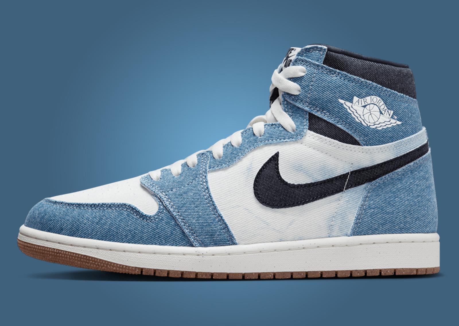 Air Jordan 1 Retro High OG Denim Lateral