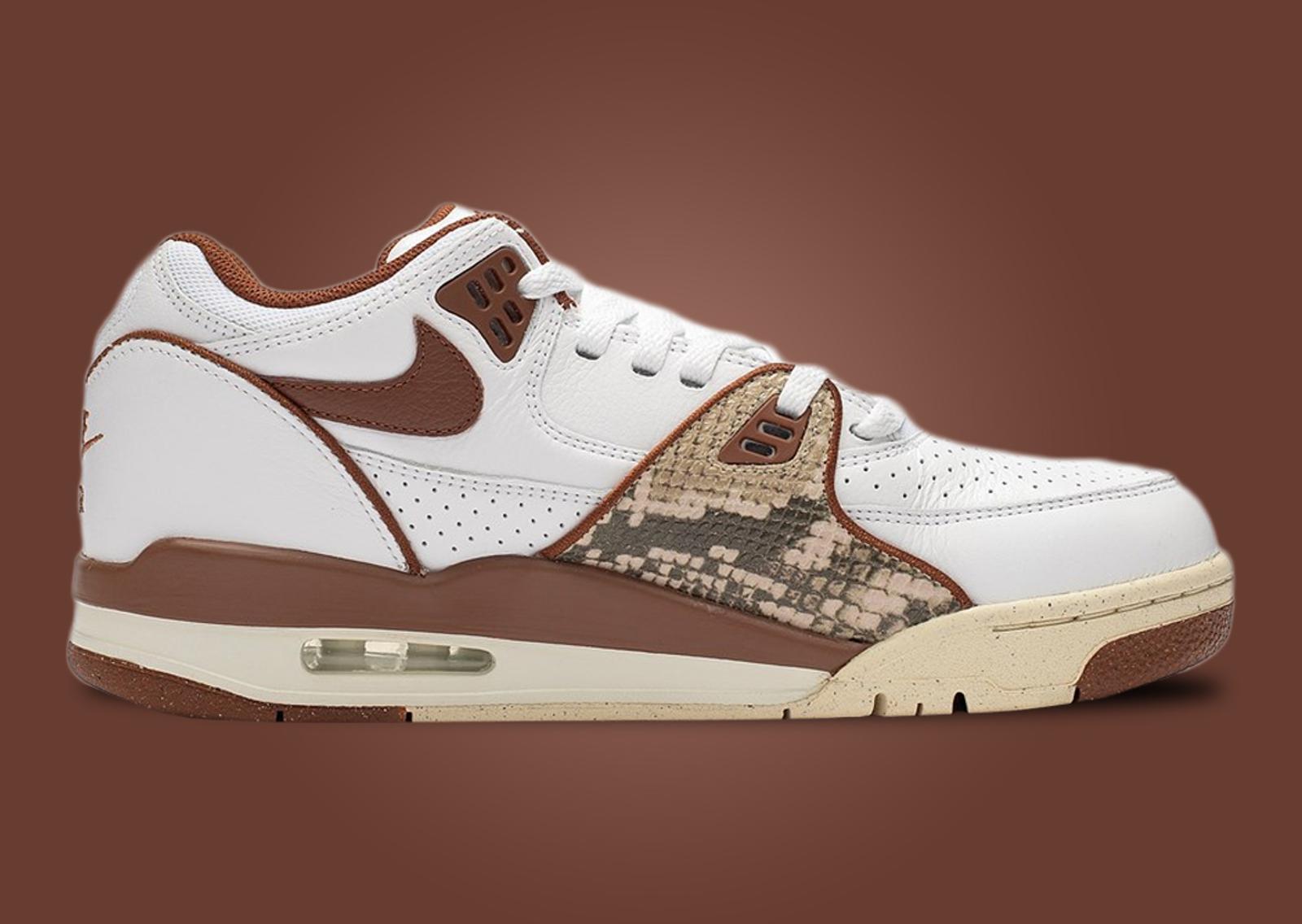 Stussy x Nike Air Flight 89 Low SP White Pecan Medial