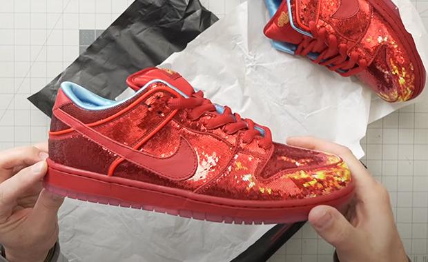 A Ruby Red Slipper-Inspired Wizard of Oz x Nike SB Dunk Low Has Appeared