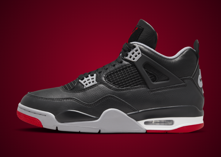 The Air Jordan 4 Retro Bred Reimagined Shock Drops February 6