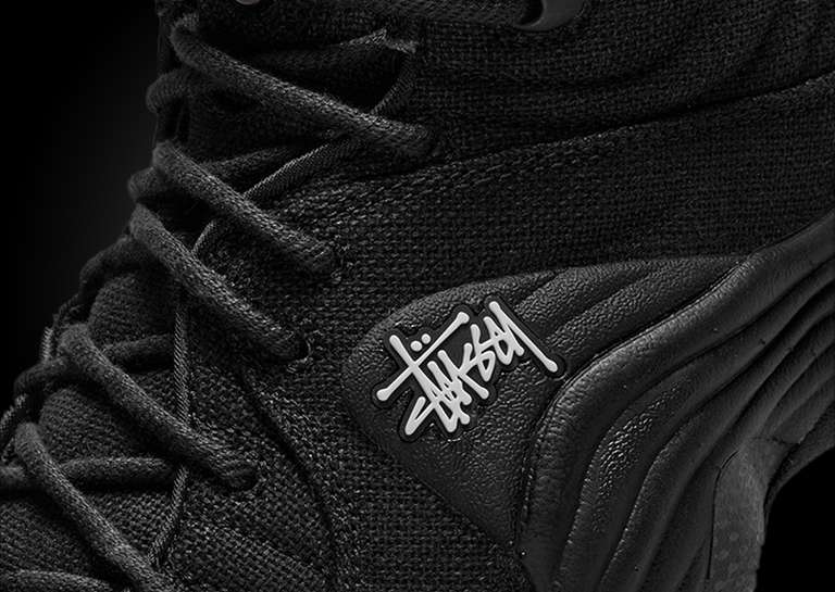 Stussy x Nike Air Penny 2 Black Detail