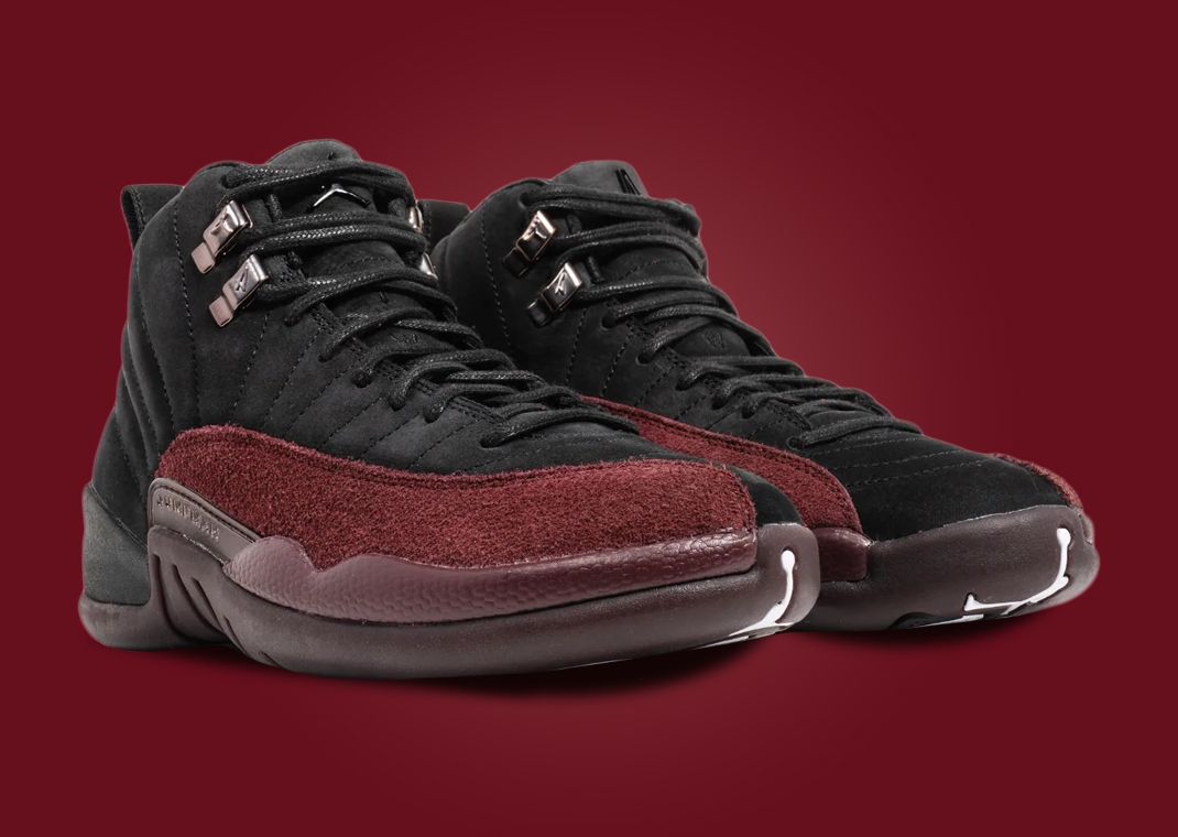 Black and 2024 burgundy jordans