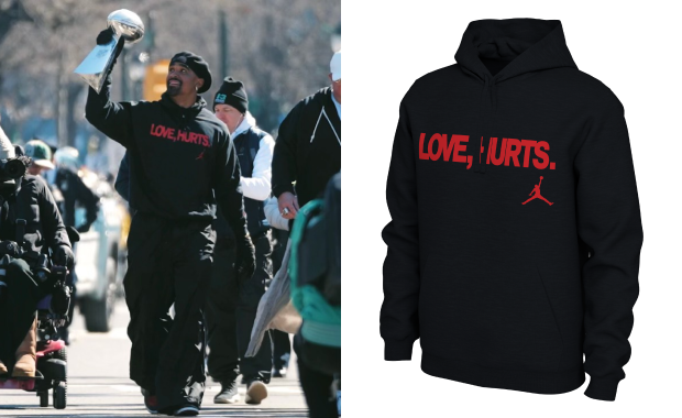 Jalen Hurts’ Viral Love, Hurts Jordan Hoodie from Super Bowl 59 Parade is Available Now