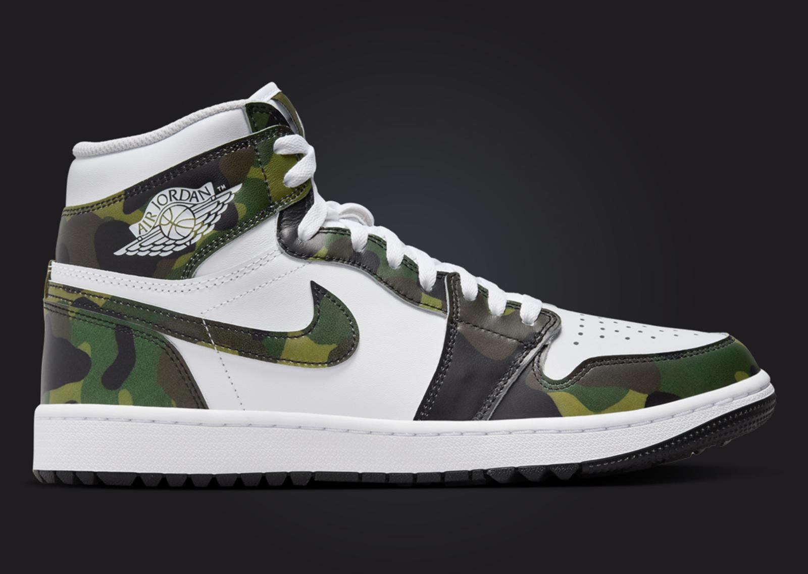 Air Jordan 1 High Golf Camo Lateral