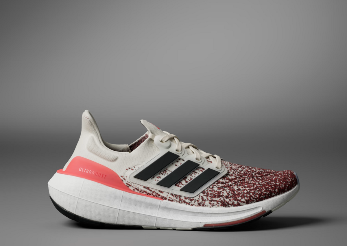 adidas Ultraboost Light Chalk White Bright Red Lateral