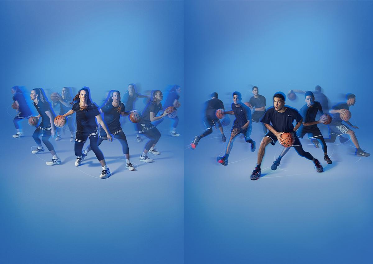 Sabrina Ionescu and Devin Booker in the Nike Air Zoom GT Cut 2