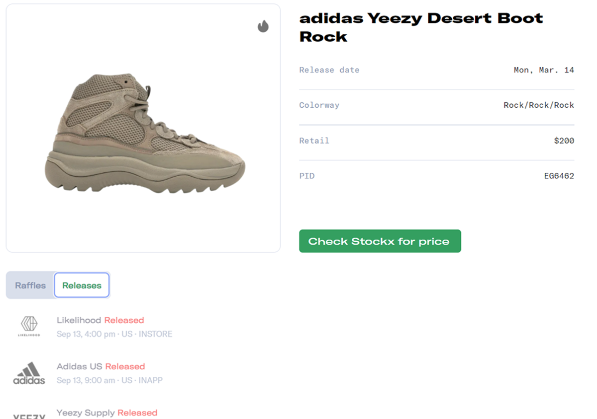 adidas Yeezy Desert Boot Rock Release Guide