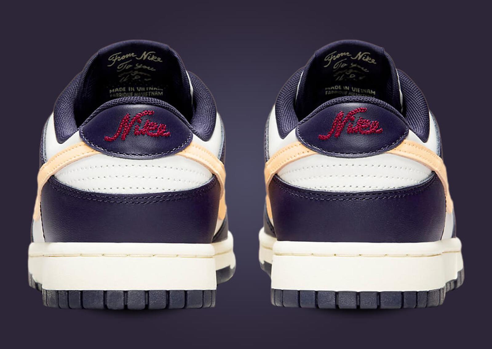 Nike Dunk Low Midnight Navy Pale Vanilla Back