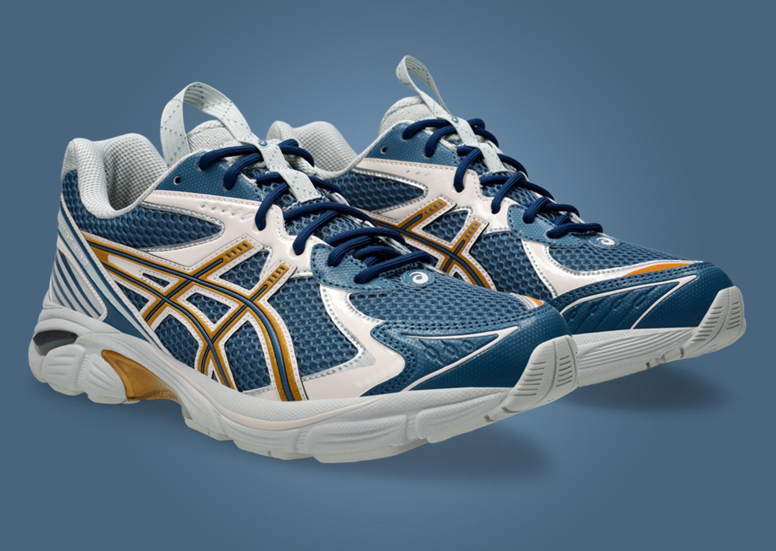 Kiko Kostadinov x Asics UB8-S GT-2160 Azure Pure Gold Angle