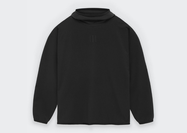 Fear of God Athletics x adidas Stretch Woven Running Hoodie Black Front