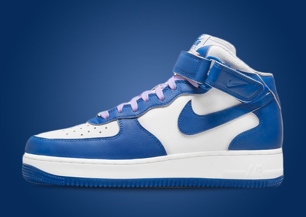 This Nike Air Force 1 Mid Comes Dressed In Military Blue