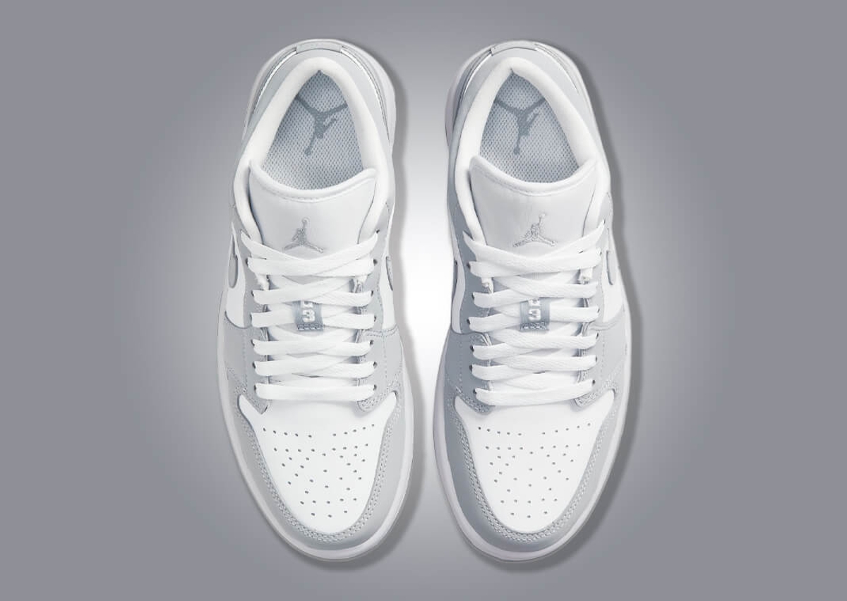 The Women's Exclusive Air Jordan 1 Low White Wolf Grey Releases