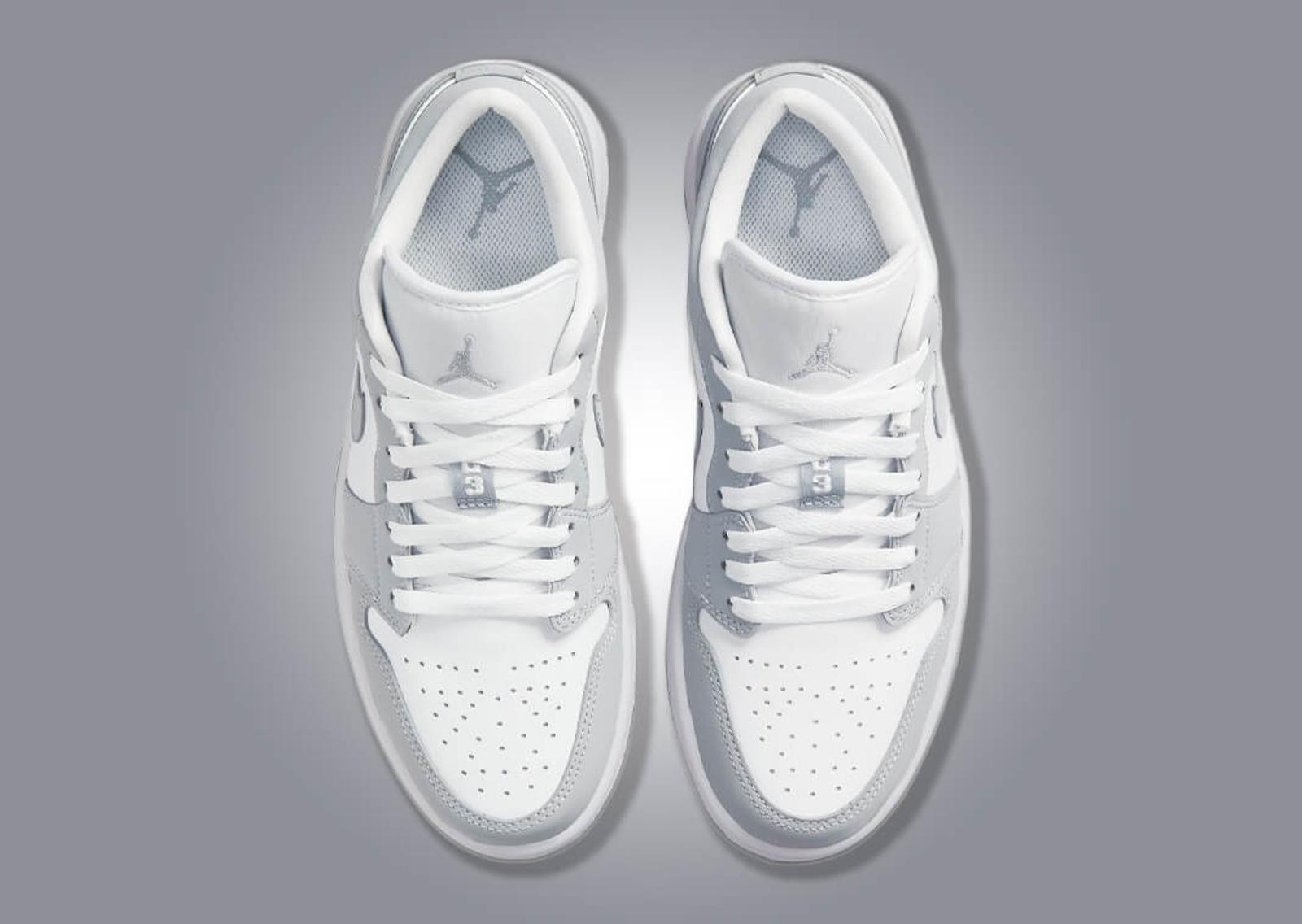 Air Jordan 1 Low White Wolf Grey (W) Top