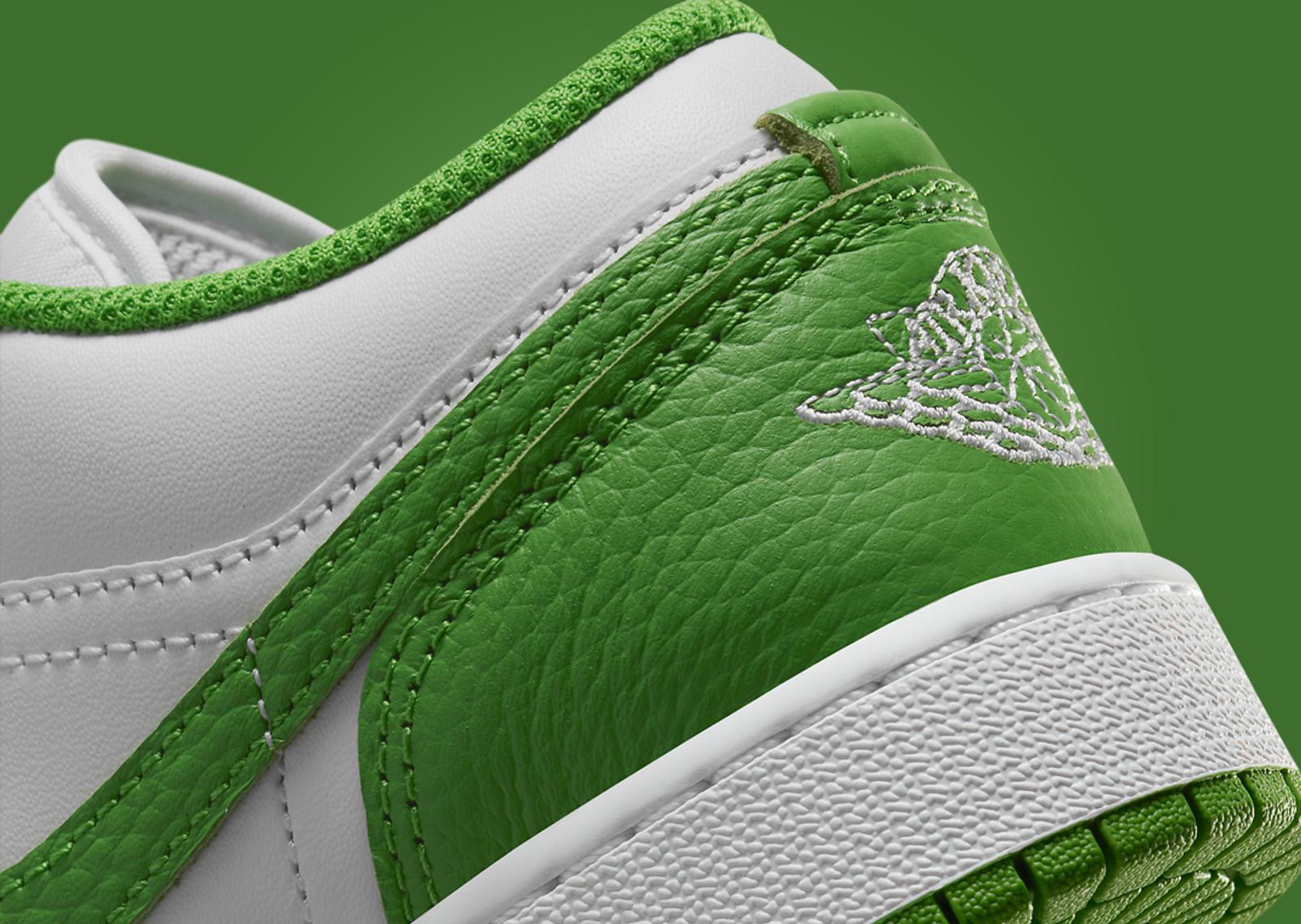 Air Jordan 1 Low Chlorophyll (GS) Heel