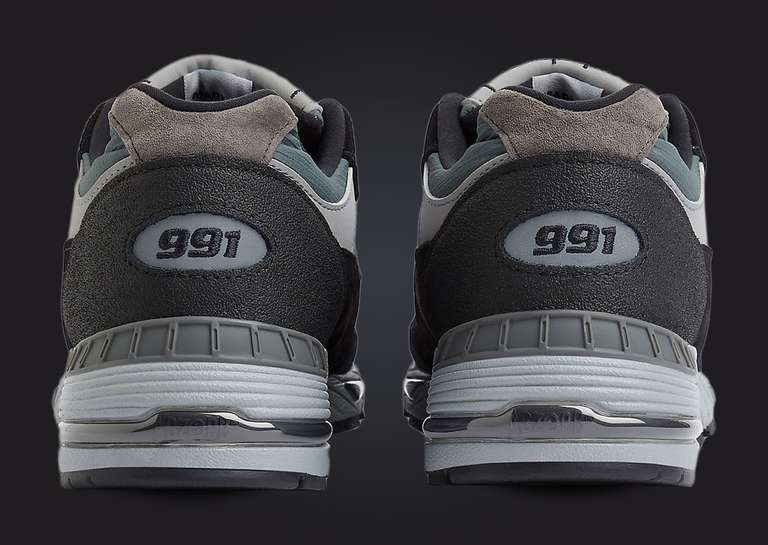 New Balance 991 Made in UK Urban Winter Black Heel