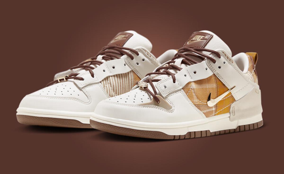 The Women's Nike Dunk Low Disrupt 2 Brown Plaid Releases Spring 2024