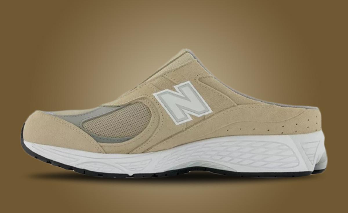 This New Balance 2002R Mule Is Dressed In Tan