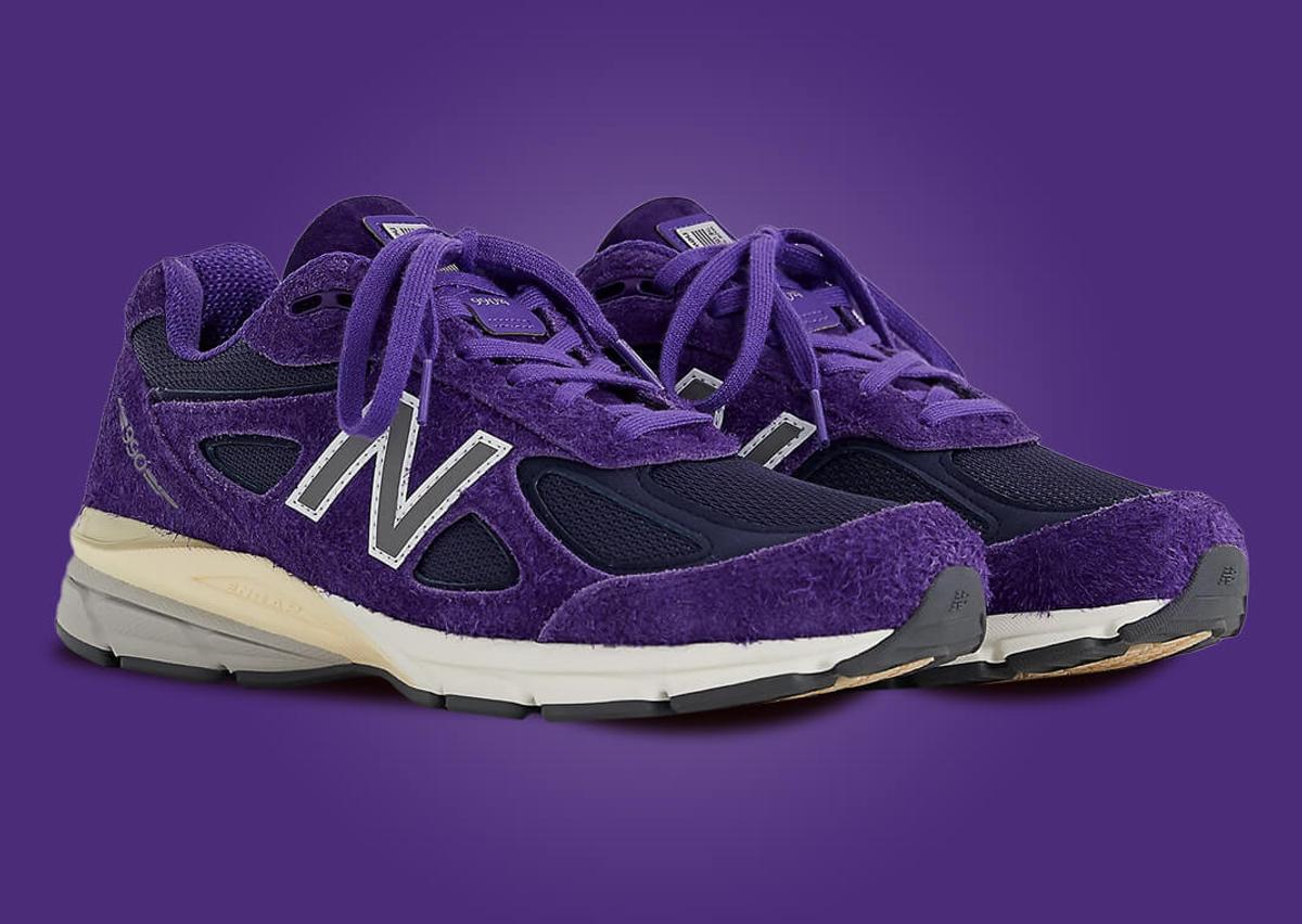 The New Balance 990v4 Made In USA Purple Suede Releases June 29