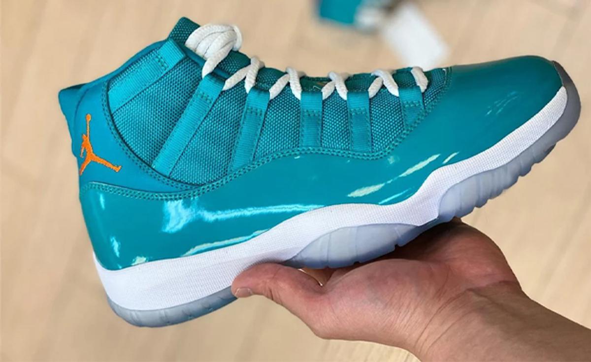 The Air Jordan 11 Surfaces In Miami Dolphins Colors