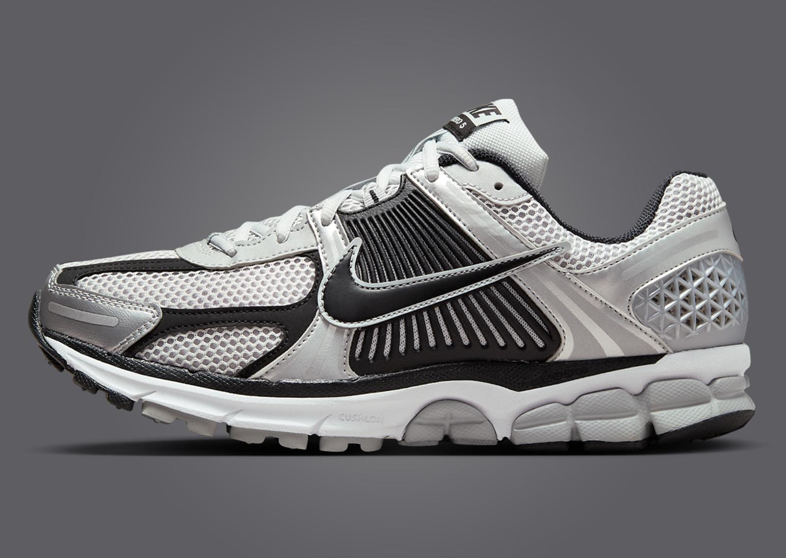 Nike Zoom Vomero 5 Metallic Silver Black Lateral