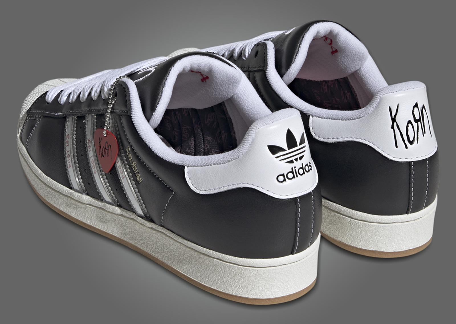 Korn x adidas Superstar Heel Angle with Keychain