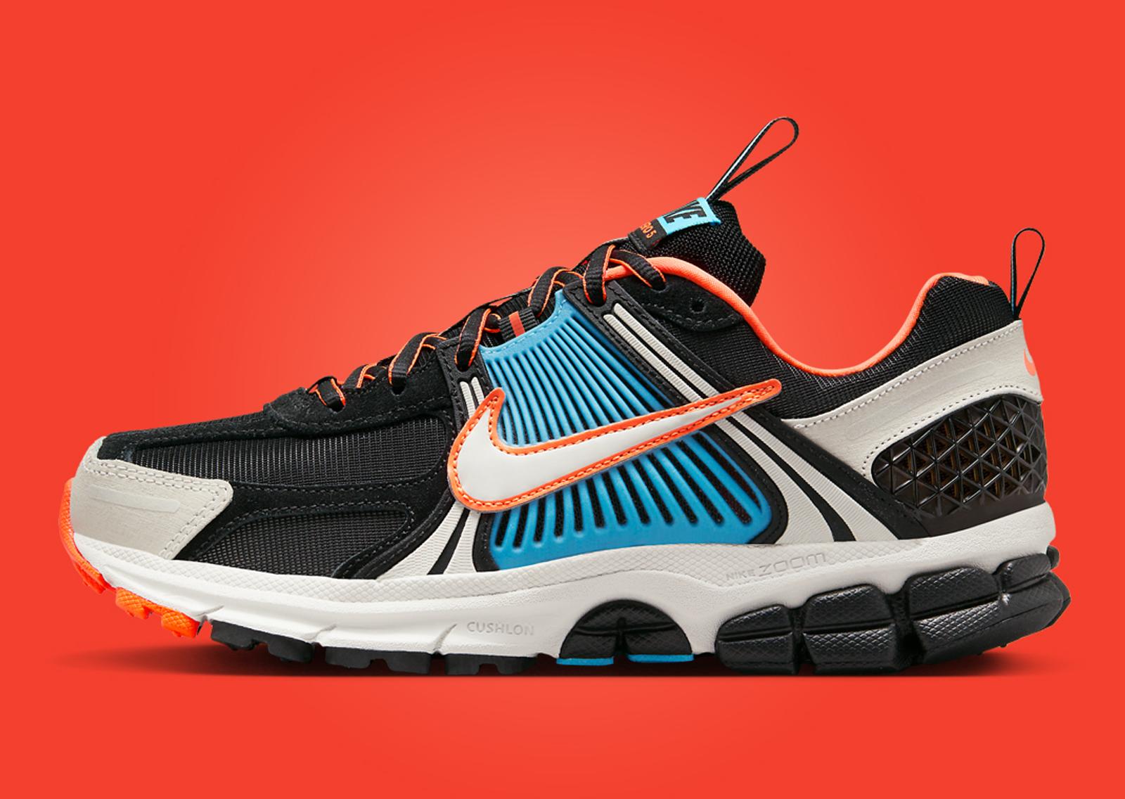 Nike Zoom Vomero 5 Blue Gaze Total Orange (W) Lateral