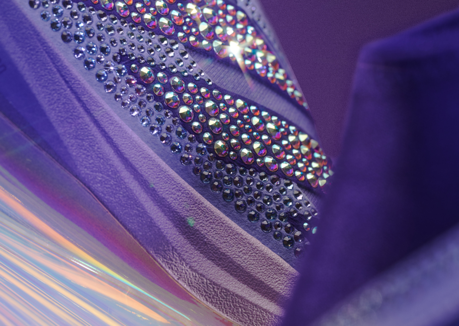 Swarovski x adidas Adizero Impact+ Light Purple Detail