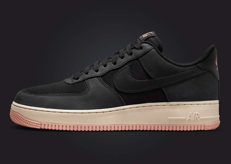 Nike Air Force 1 Low LX Black Red Stardust Lateral