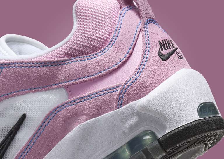 Nike SB Air Max Ishod Pink White Heel Detail