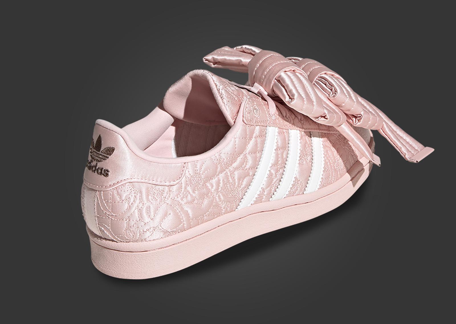 Caroline Hu x adidas Superstar Sandy Pink (W) Heel Angle