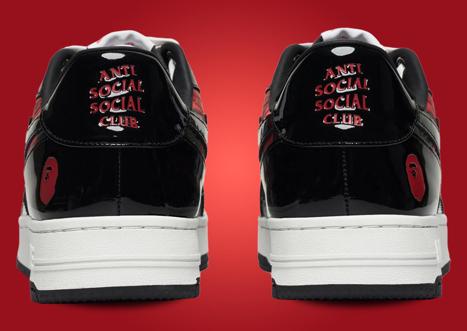 Anti Social Social Club x BAPE BAPE STA ICON Heel