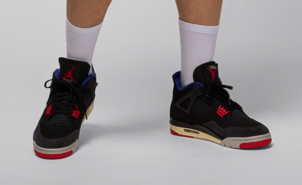 Air Jordan 4 Retro Rare Air Black Deep Royal Blue