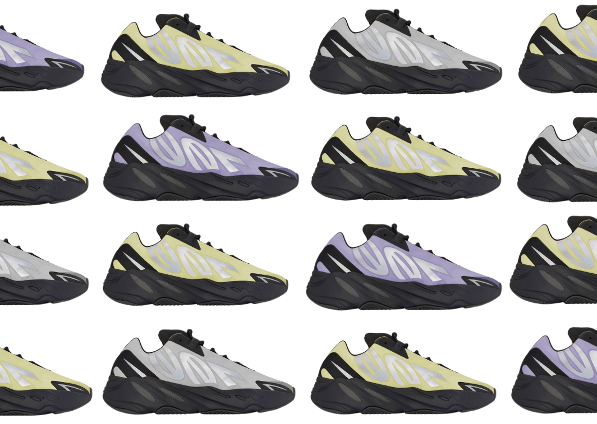 adidas Yeezy 700 MNVN Metallic, Geode, Washed Cream, & Resin