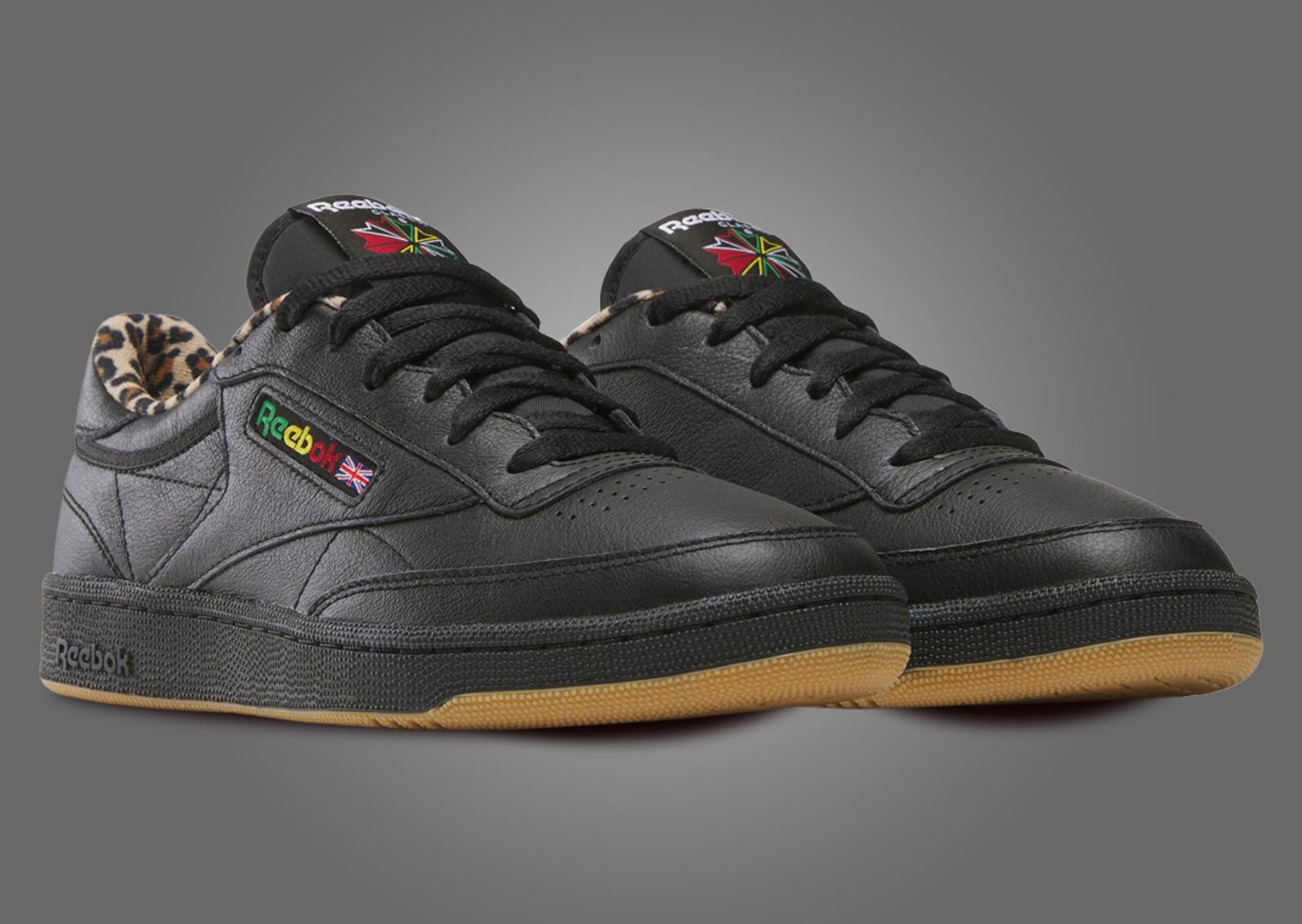 Wacko Maria x Reebok Club C 85 Black Angle