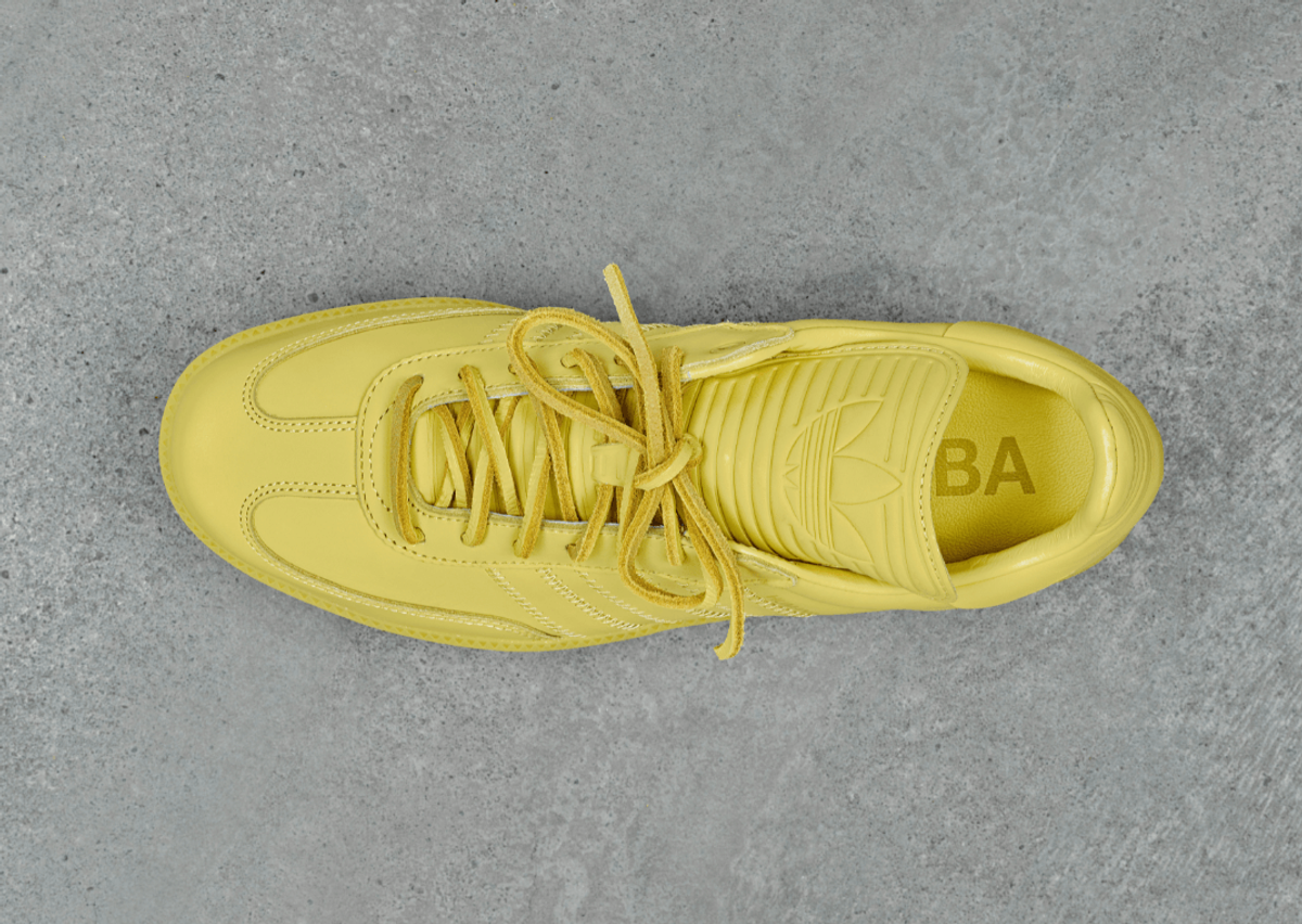 IE7292  Pharrell Williams x adidas Samba Humanrace Yellow