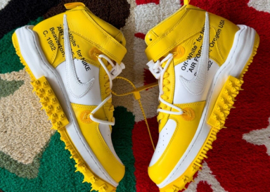 The Off-White x Nike Air Force 1 Mid Varsity Maize Releases In November